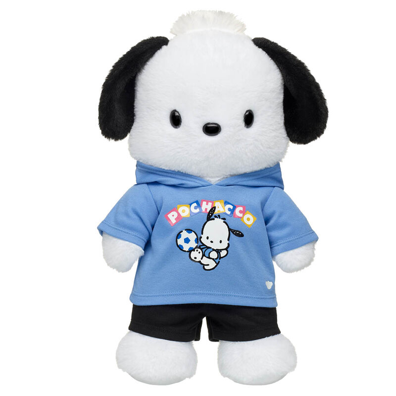 Pochacco™ Hoodie & Black Shorts Outfit - Build-A-Bear Workshop®