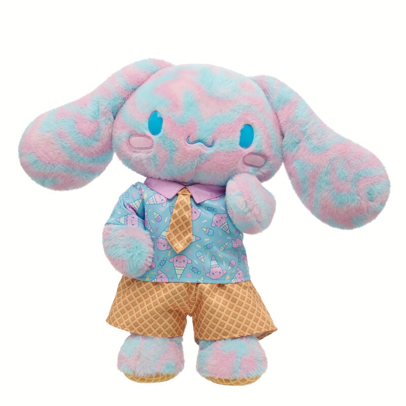 Sanrio Hello Kitty and Friends Bubblegum Ice Cream Cinnamoroll Plush with Outfit plush by Build-A-Bear