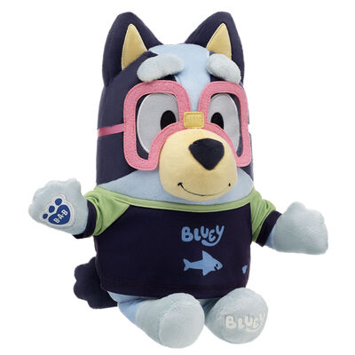 Bluey Plush with Swim Shirt and Goggle Set