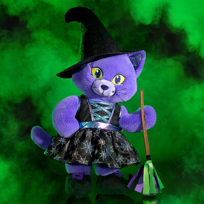 Enchanting Kitty Soft Toy Halloween Witch Gift Set