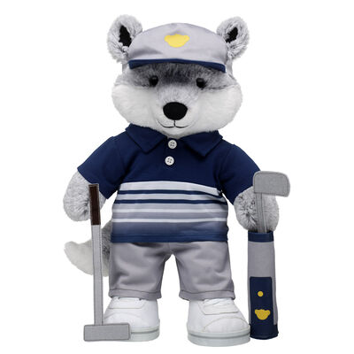 Silver Fox Soft Toy Golf Gift Set
