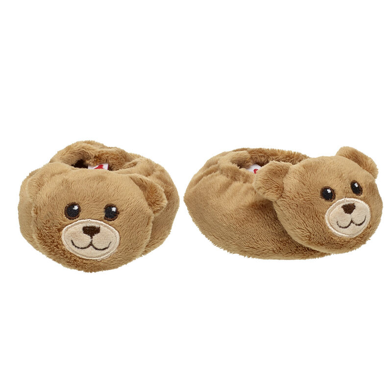 Tan Teddy Bear Slippers - Build-A-Bear Workshop&reg;