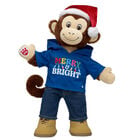 Smiley Monkey Soft Toy Santa Gift Set