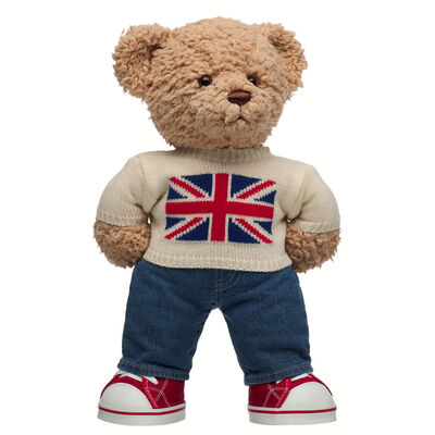 Timeless Teddy Bear Union Jack Jumper Gift Set