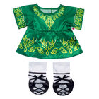 Irish Dance Dress & Shoes Set by Build-A-Bear