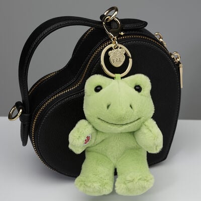 Spring Green Frog Plush Bag Charm