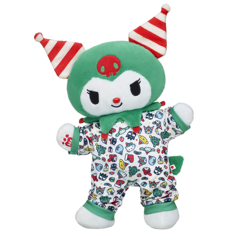Sanrio® Hello Kitty® and Friends Candy Cane Kuromi™ Plush with Holiday Sleeper - Build-A-Bear Workshop®