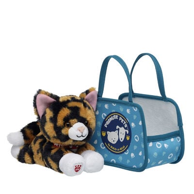 Build-A-Bear Mini Beans&reg; Promise Pets&trade; Calico Soft Toy with Pet Carrier
