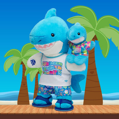 Chummy Shark Soft Toy Summer Mini Beans&reg; Gift Set