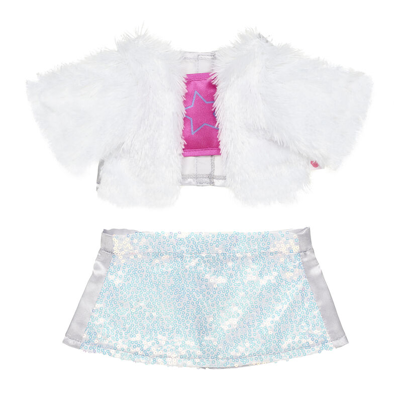 Faux Fur Jacket and Sequin Skirt Outfit - Build-A-Bear®