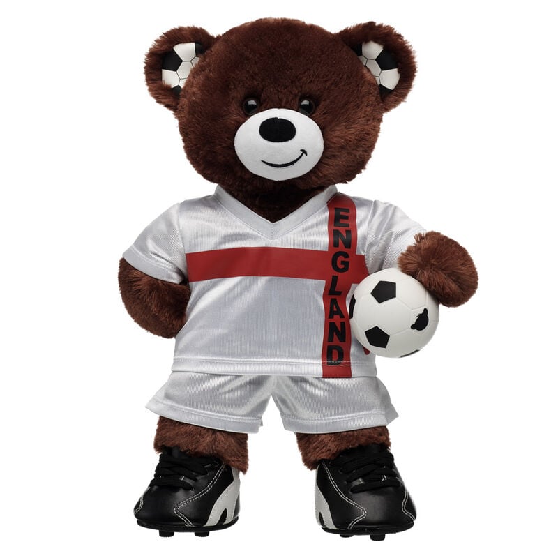 Let's Goal Bear England Football Gift Set plush by Build-A-Bear