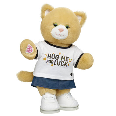 Jennifur Cat Plush "Hug Me for Luck" St. Patrick's Day Gift Set