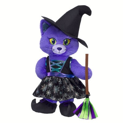 Enchanting Kitty Soft Toy Halloween Witch Gift Set
