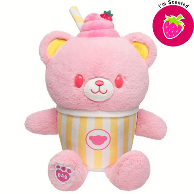 Strawberry Lemonade Bear Slushie Plushie Scented Gift Set