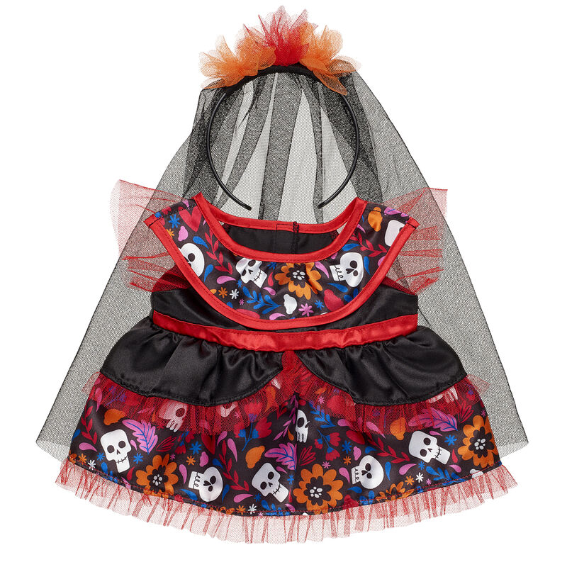 Día de los Muertos Dress & Headband - Build-A-Bear®