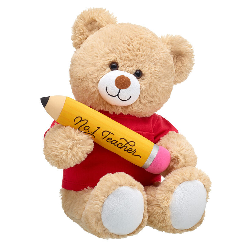 Online Exclusive Cuddly Brown Bear No. 1 Teacher Red Gift Set