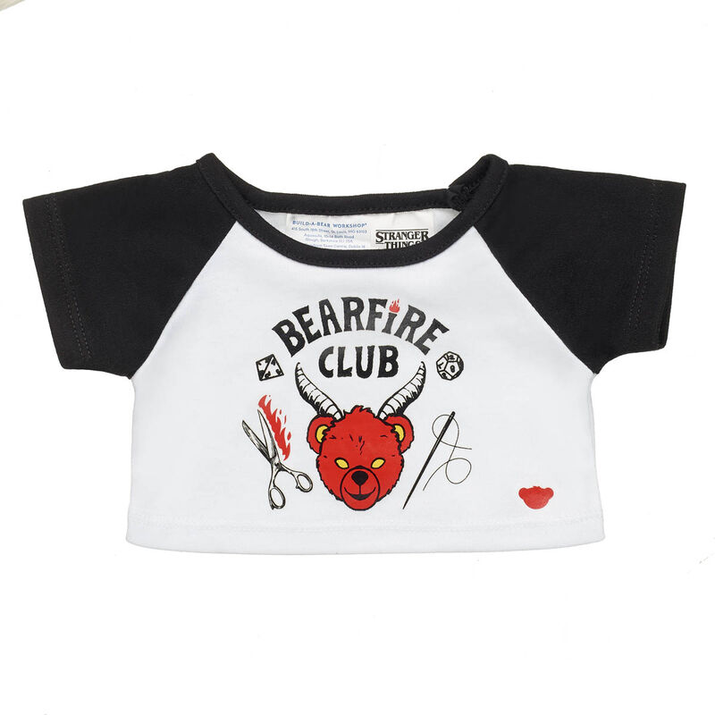 Online Exclusive Stranger Things&trade; Bearfire Club T-Shirt - Build-A-Bear Workshop&reg;