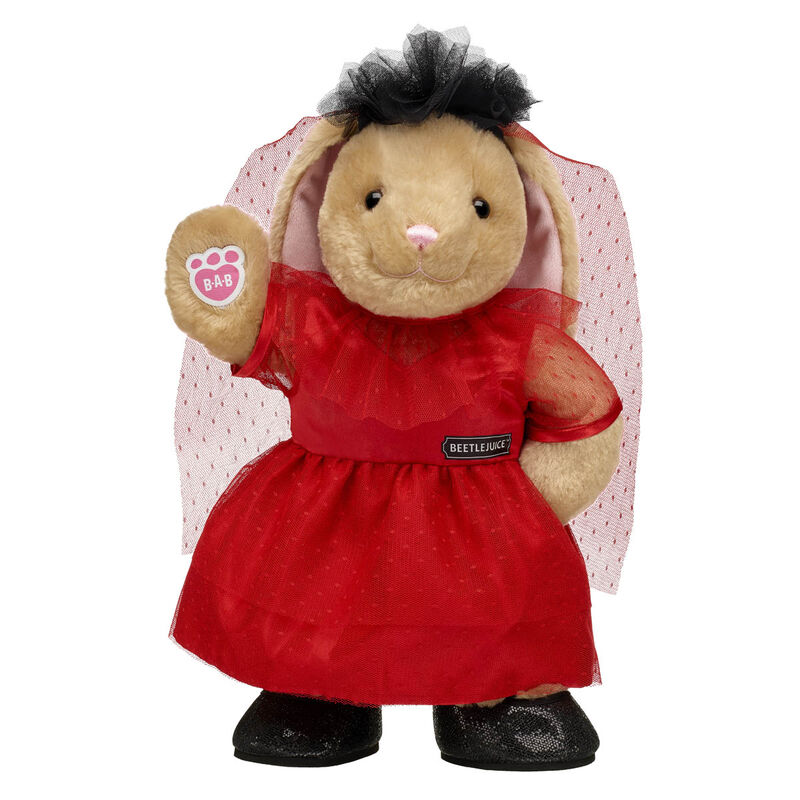 Beetlejuice Pawlette™ Bunny Plush Lydia Deetz with Shoes Gift Set - Build-A-Bear Workshop®