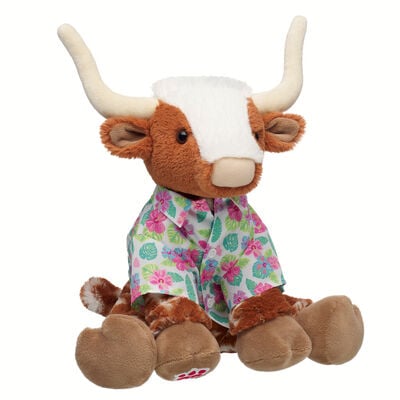 Highland Cow Soft Toy Tropical Gift Set