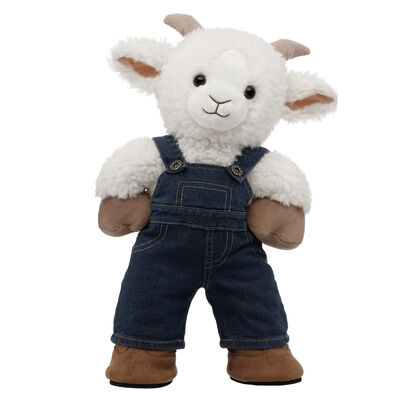 Goat Soft Toy Farm Overalls Gift Set