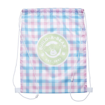 Spring Gingham Toy Bear Carrier