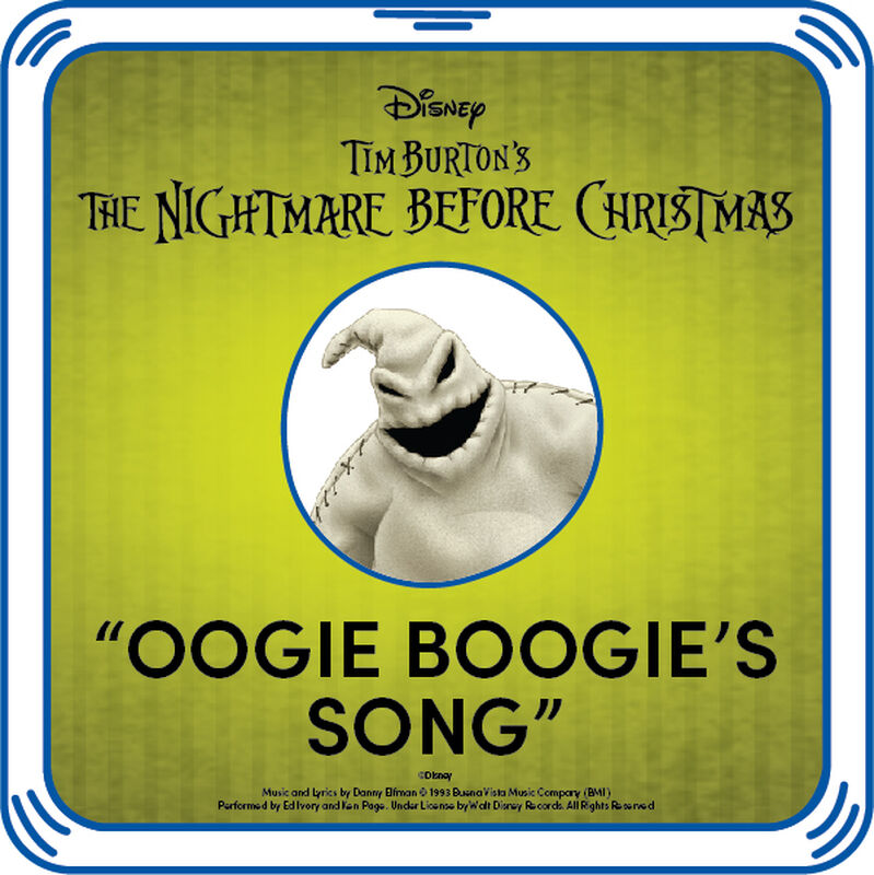 Disney Tim Burton's The Nightmare Before Christmas "Oogie Boogie's Song"