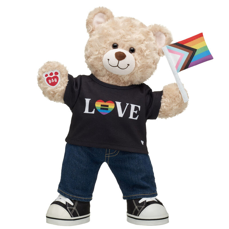 Pride Flag Happy Hugs Teddy Bear Gift Set - Build-A-Bear Workshop®