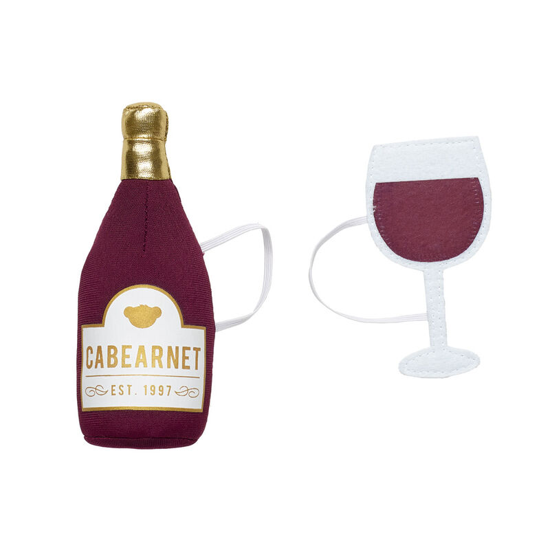 Online Exclusive Plush CaBEARnet Wine and Glass Set