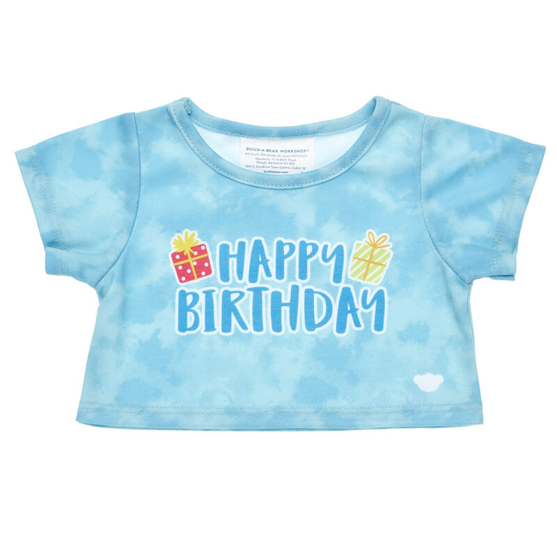 Blue Tie-Dye Birthday T-Shirt - Build-A-Bear Workshop®
