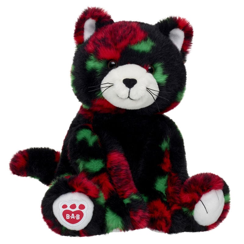 Red Rose Kitty Stuffed Animal plush by Build-A-Bear