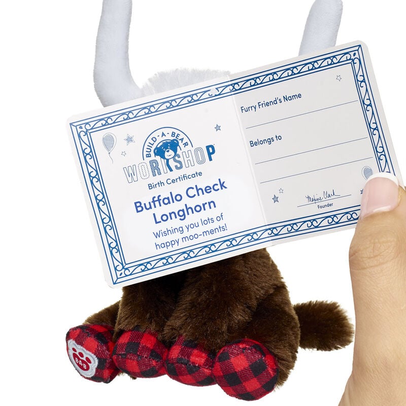 Build-A-Bear Mini Beans Buffalo Check | Build-A-Bear