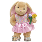 Pawlette™ Bunny Plush Sequin Dress Gift Set with Bouquet