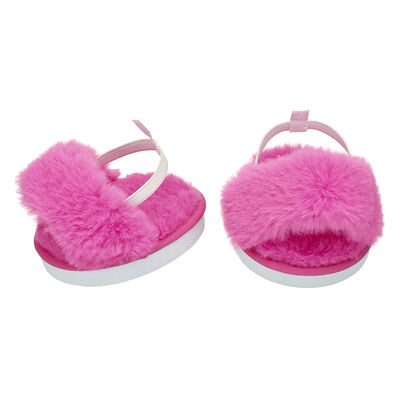 Pink Fuzzy Slippers 