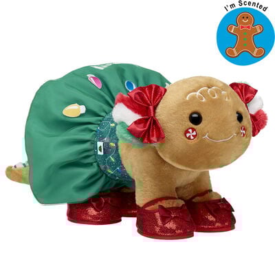 Gingerbread Axolotl Soft Toy Scented Gift Set with Flats