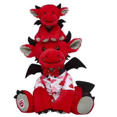 Fiery Dragon Plush Mini Bean Gift Set