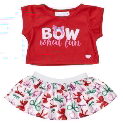Bow What Fun Skirt and T-Shirt Outfit