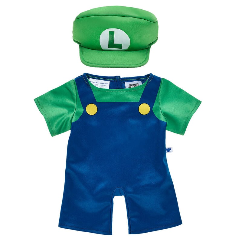 Super Mario Luigi Costume by Build-A-Bear