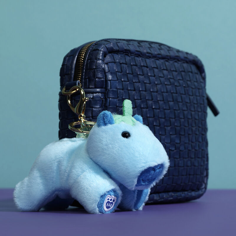 Blueberry Capybara Bag Charm plush by Build-A-Bear