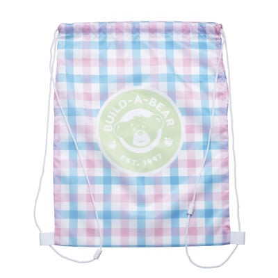 Spring Gingham Toy Bear Carrier
