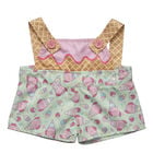 Sanrio Hello Kitty and Friends Strawberry Ice Cream Pochacco Overalls by Build-A-Bear