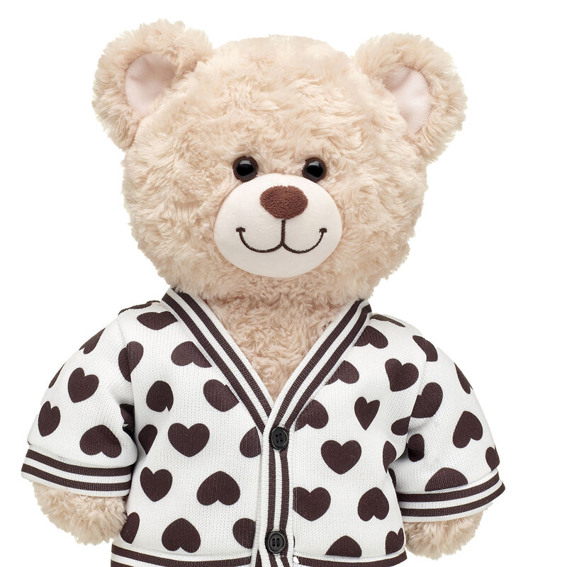 Black & White Varsity Hearts Cardigan - Shop Build-A-Bear®