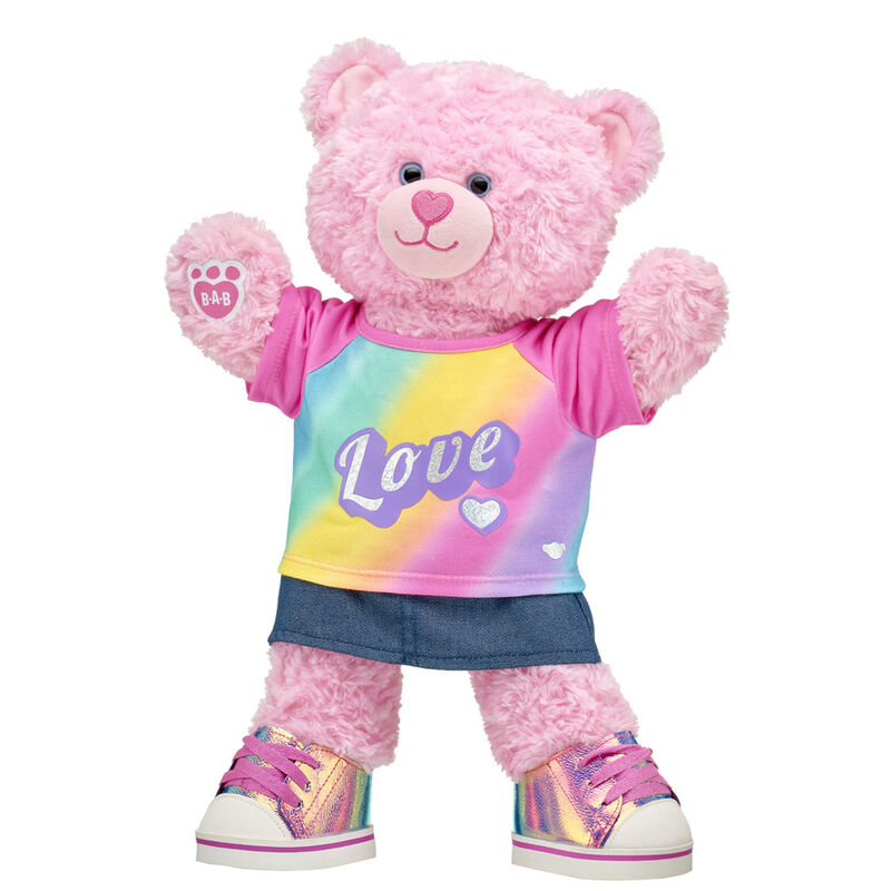 Pink Cuddles Teddy Rainbow Love Gift Set