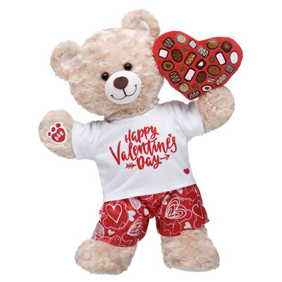Happy Hugs Teddy Bear Chocolate Heart Box Gift Set