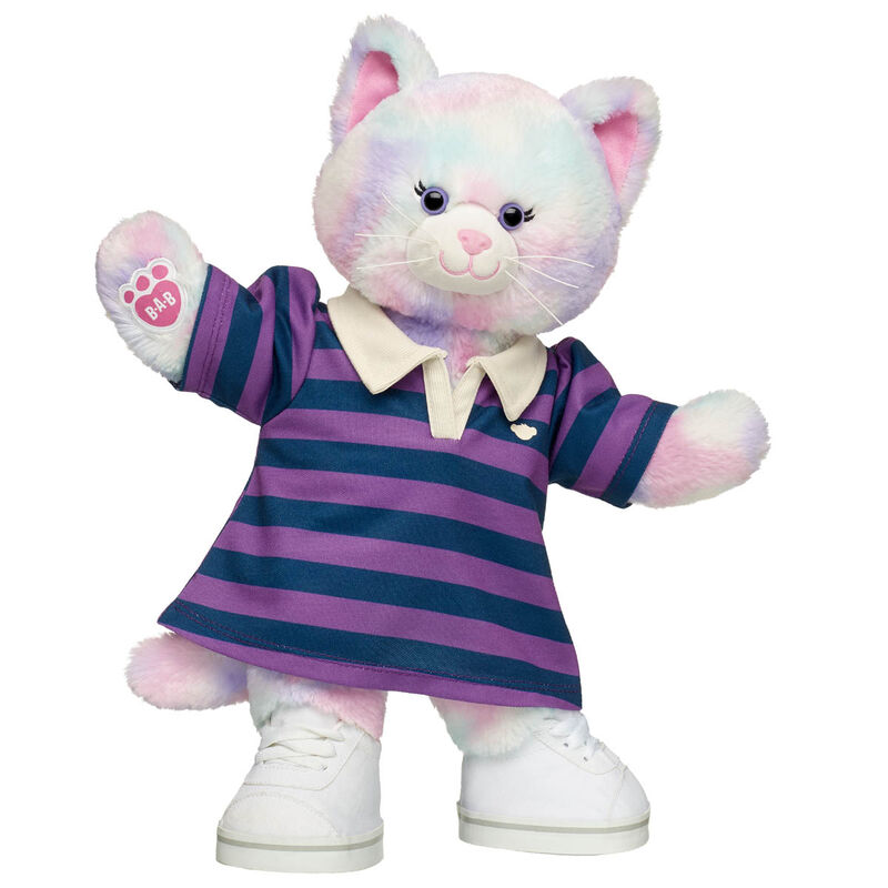 Pastel Swirl Kitty Stuffed Animal Polo Dress Gift Set - Build-A-Bear Workshop®