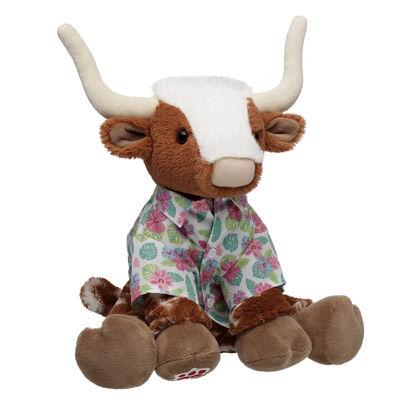 Highland Cow Soft Toy Tropical Gift Set