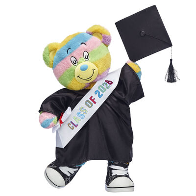 Oh, the Places You'll Go! Teddy Bear Black Graduation Gown Gift Set