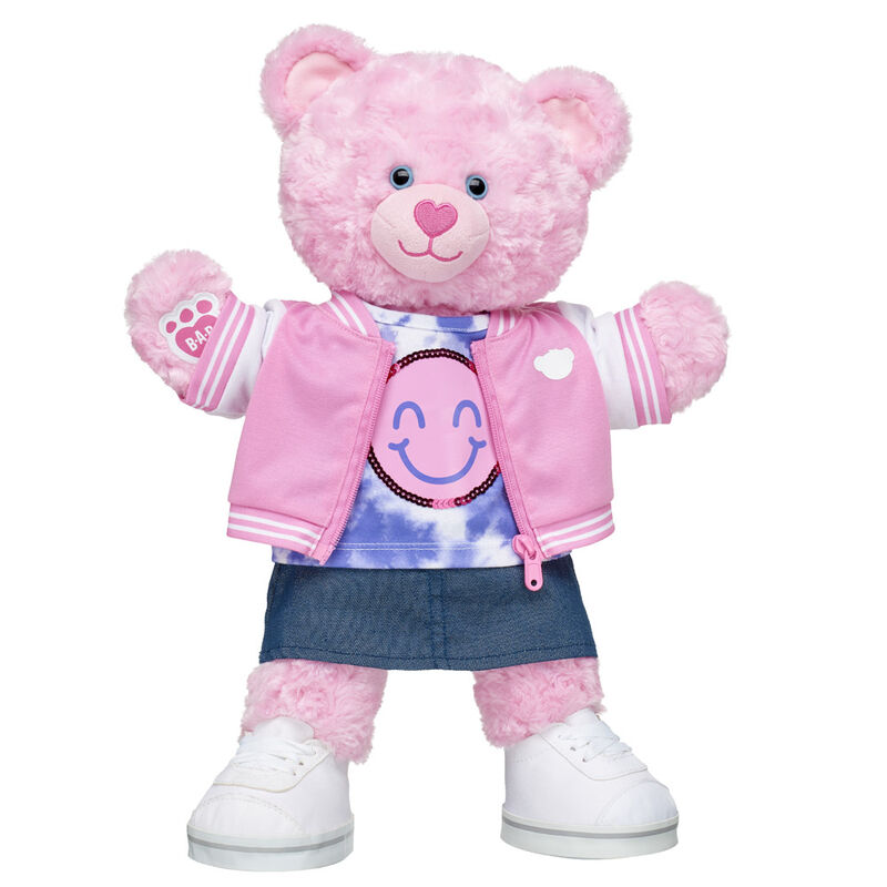 Pink Cuddles Teddy Bear Varsity Jacket Gift Set - Build-A-Bear Workshop&reg;