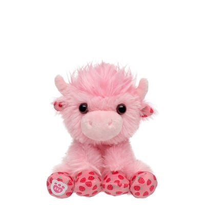 Build-A-Bear Mini Beans&reg; Strawberry Highland Cow Soft Toy