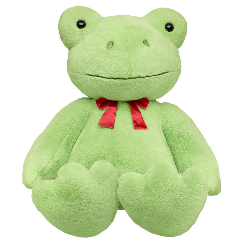 Online Exclusive Jumbo Spring Green Frog with Red Gifting Bow