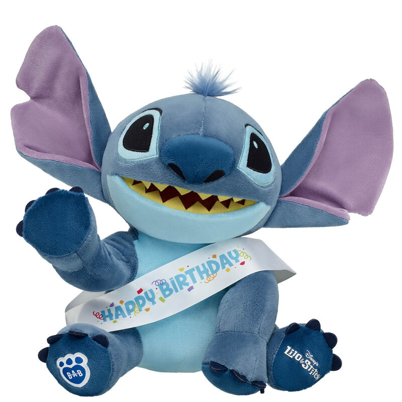 Disney's Stitch Birthday Gift Set with Happy Birthday Sash - Build-A-Bear Workshop®